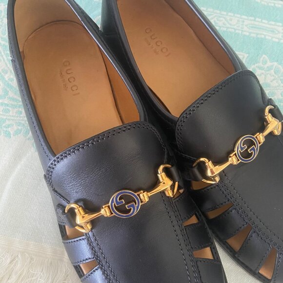 Gucci Horsebit Black Leather Loafers, Quebec Calf - Picture 6 of 6